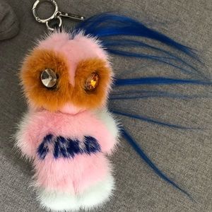 FENDI Karl Lagerfeld Fendirumi Piro-Chan Monster Charm Keychain